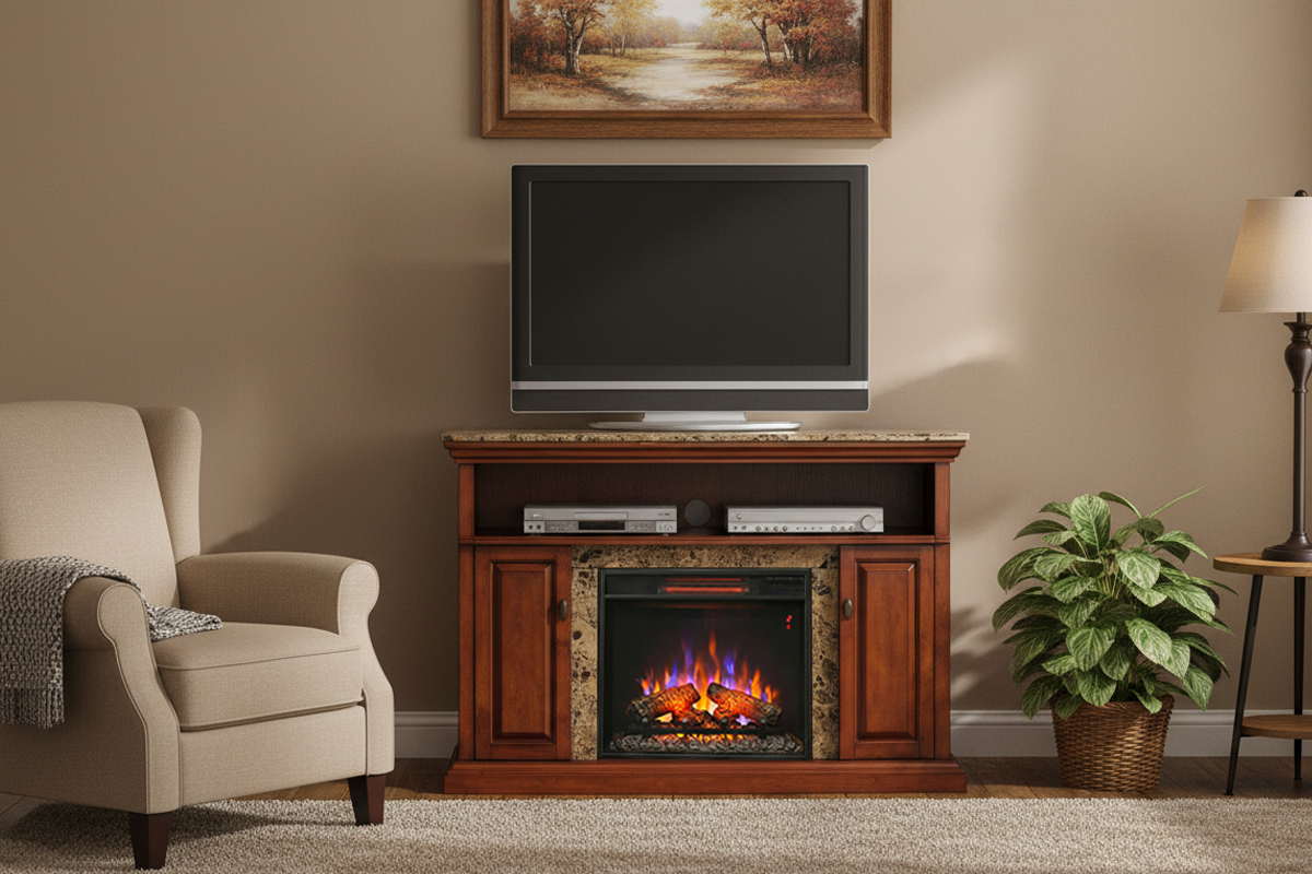 23インチ電気暖炉ブライトン