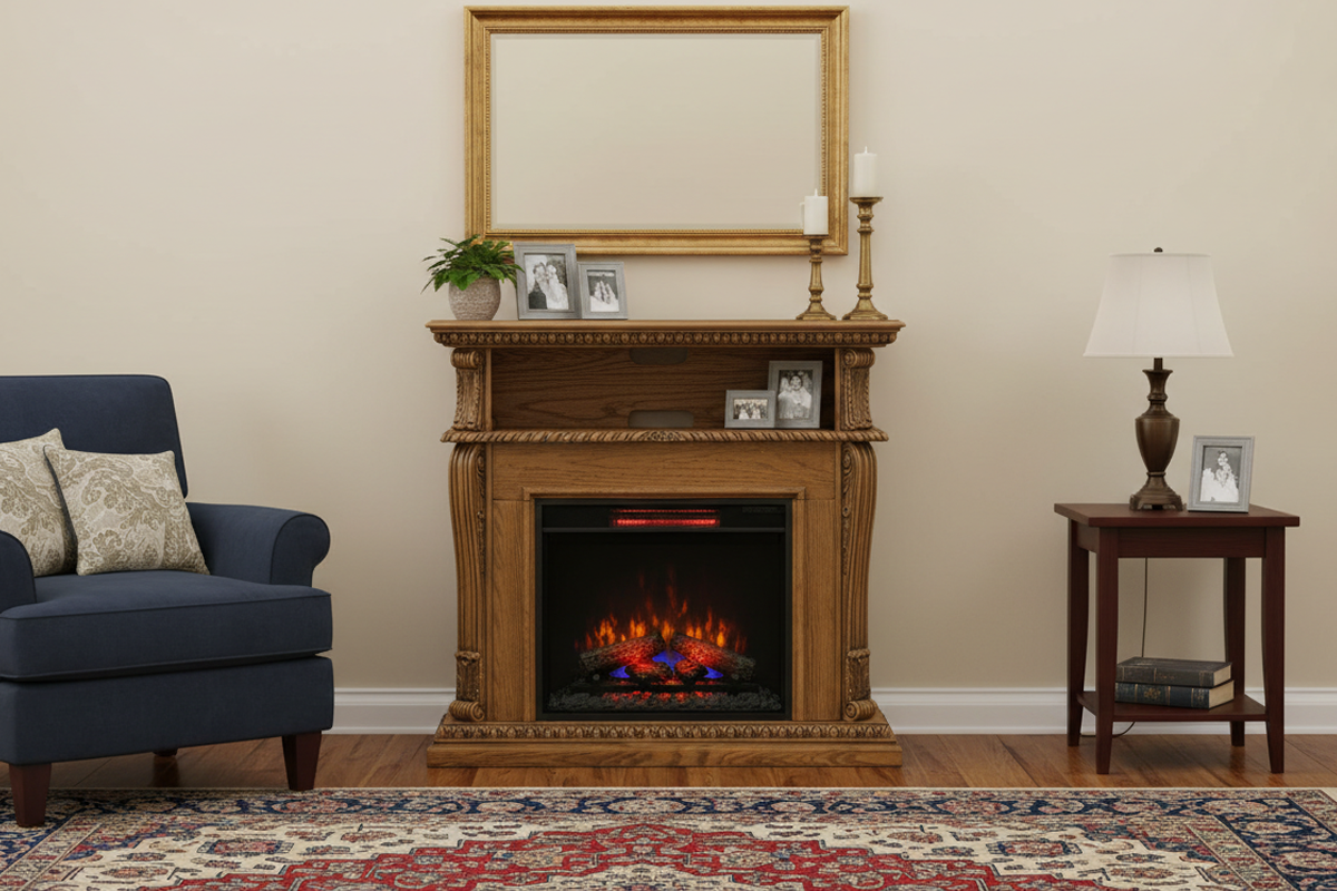 23インチ電気暖炉 コリンス