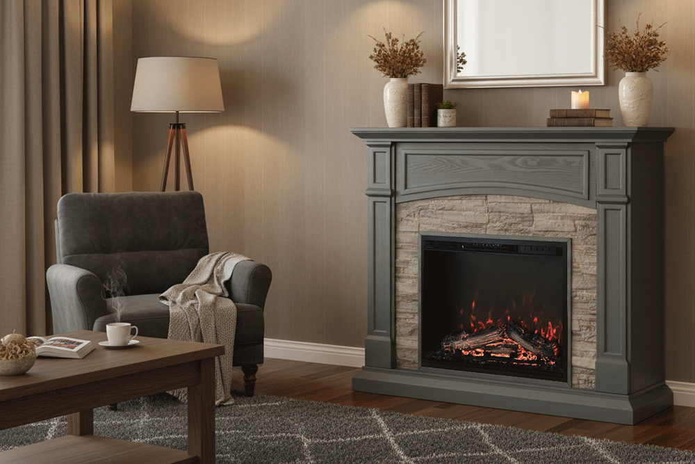 23インチ電気暖炉セネカ