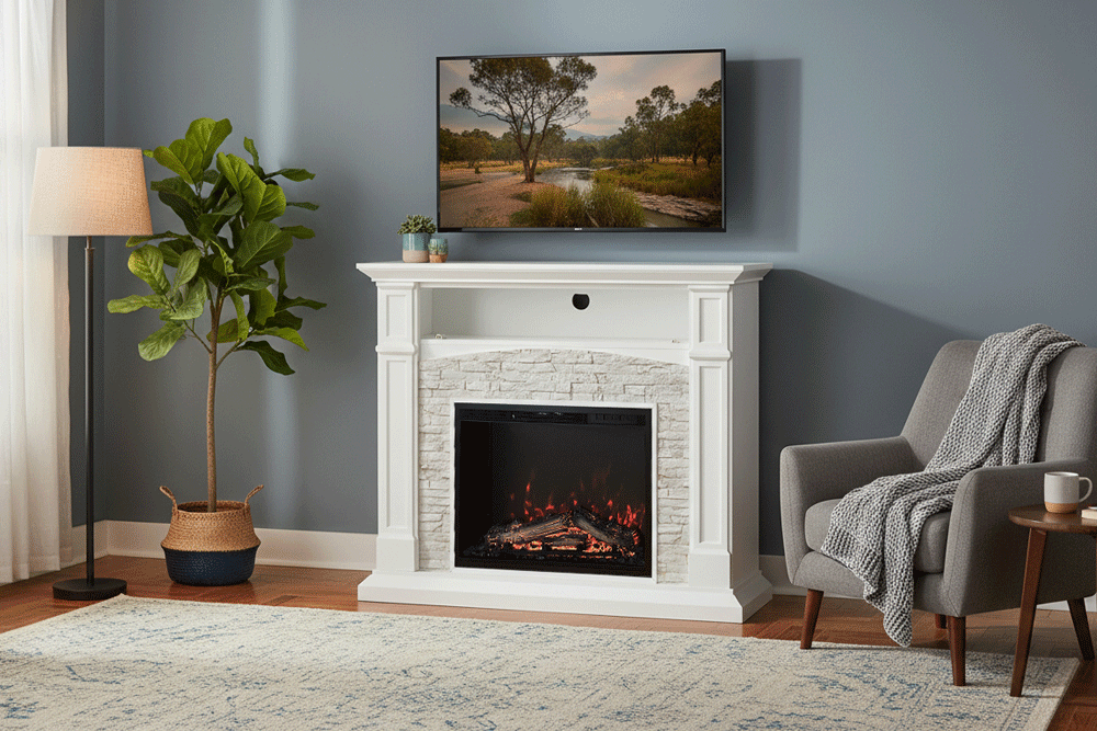 23インチ電気暖炉セネカ